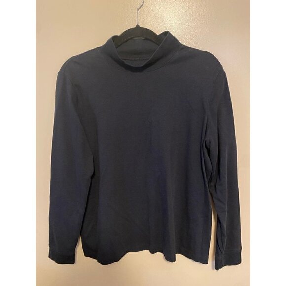 L.L. Bean Longsleeve Turtleneck Black Tee - Picture 1 of 4